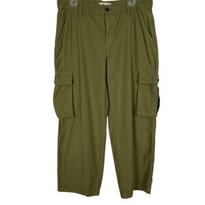 Madewell Perfect Vintage Cargo Pants P30 (10P) Army Green Utility Petite Women’s